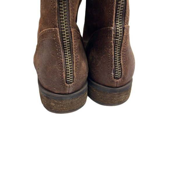 Born Borman Tall Boot With Animal Print Lining Back Zipper Size 6 - Picture 9 of 9